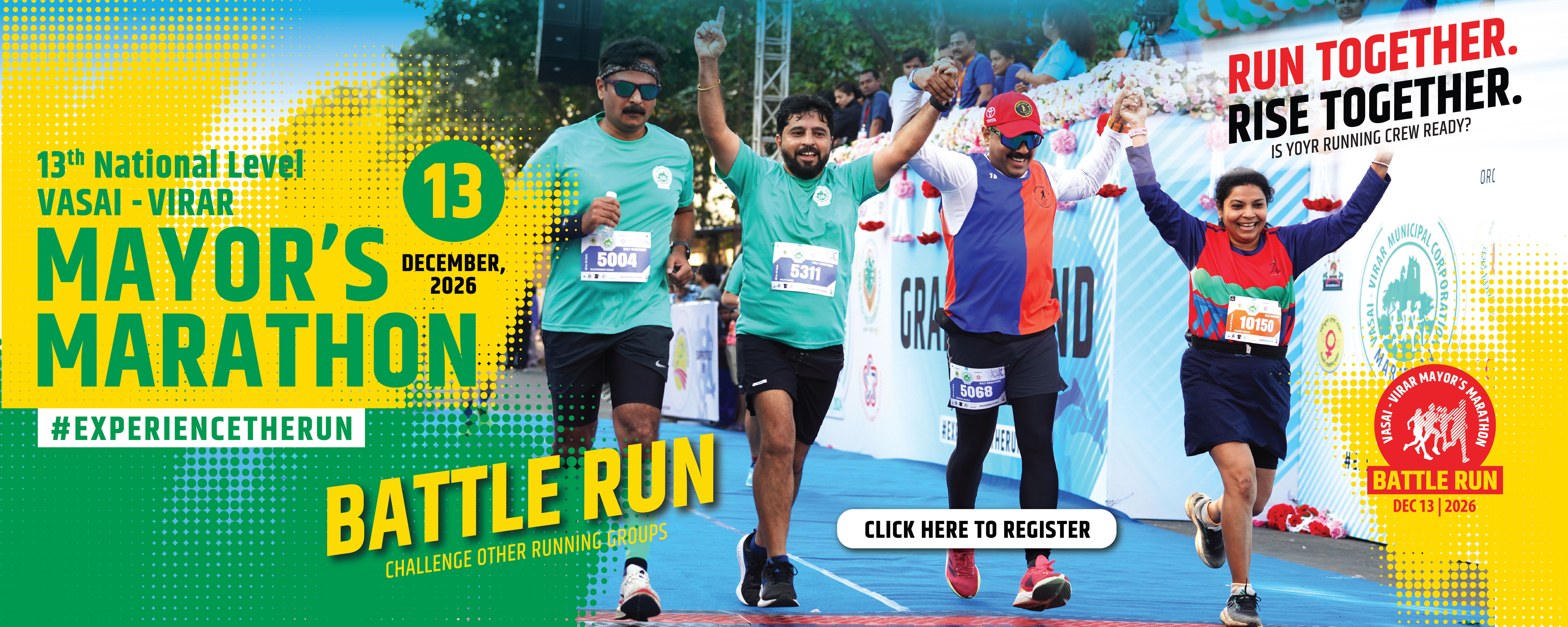 Vasai Virar Mayor's Marathon banner