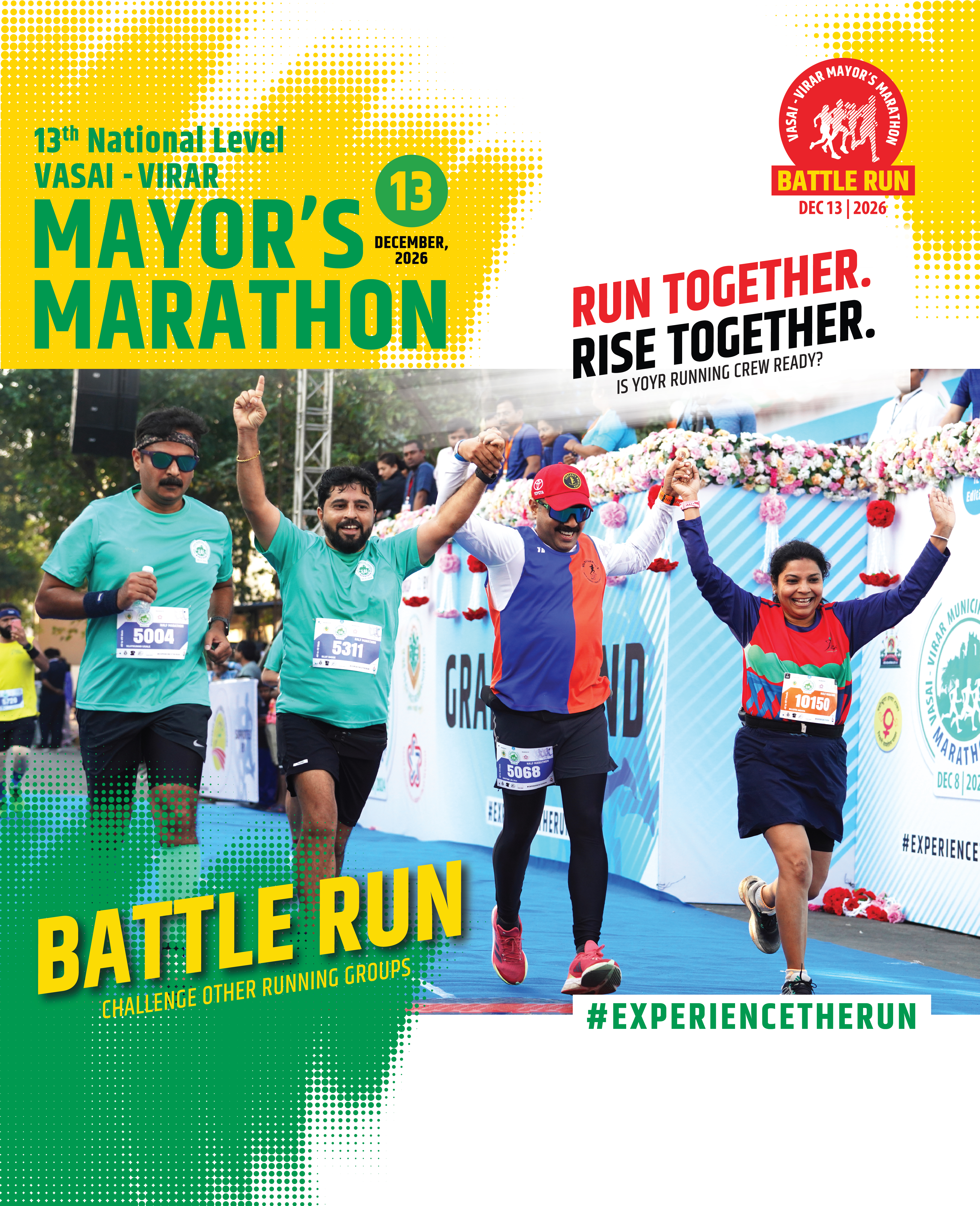 Vasai Virar Mayor's Marathon banner